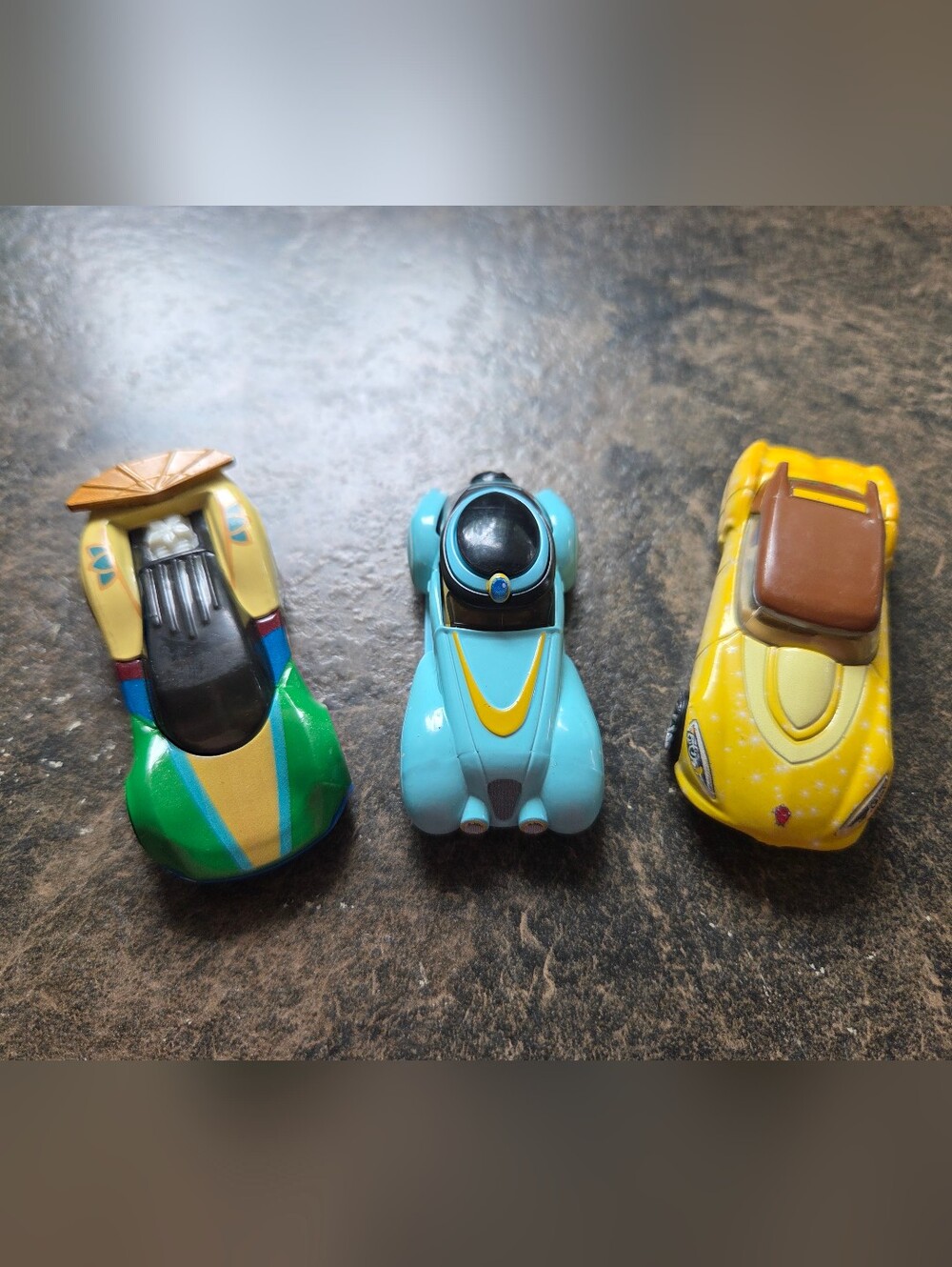 Hotwheels Disney Princess Character Cars Mulan - Jasmine - Belle